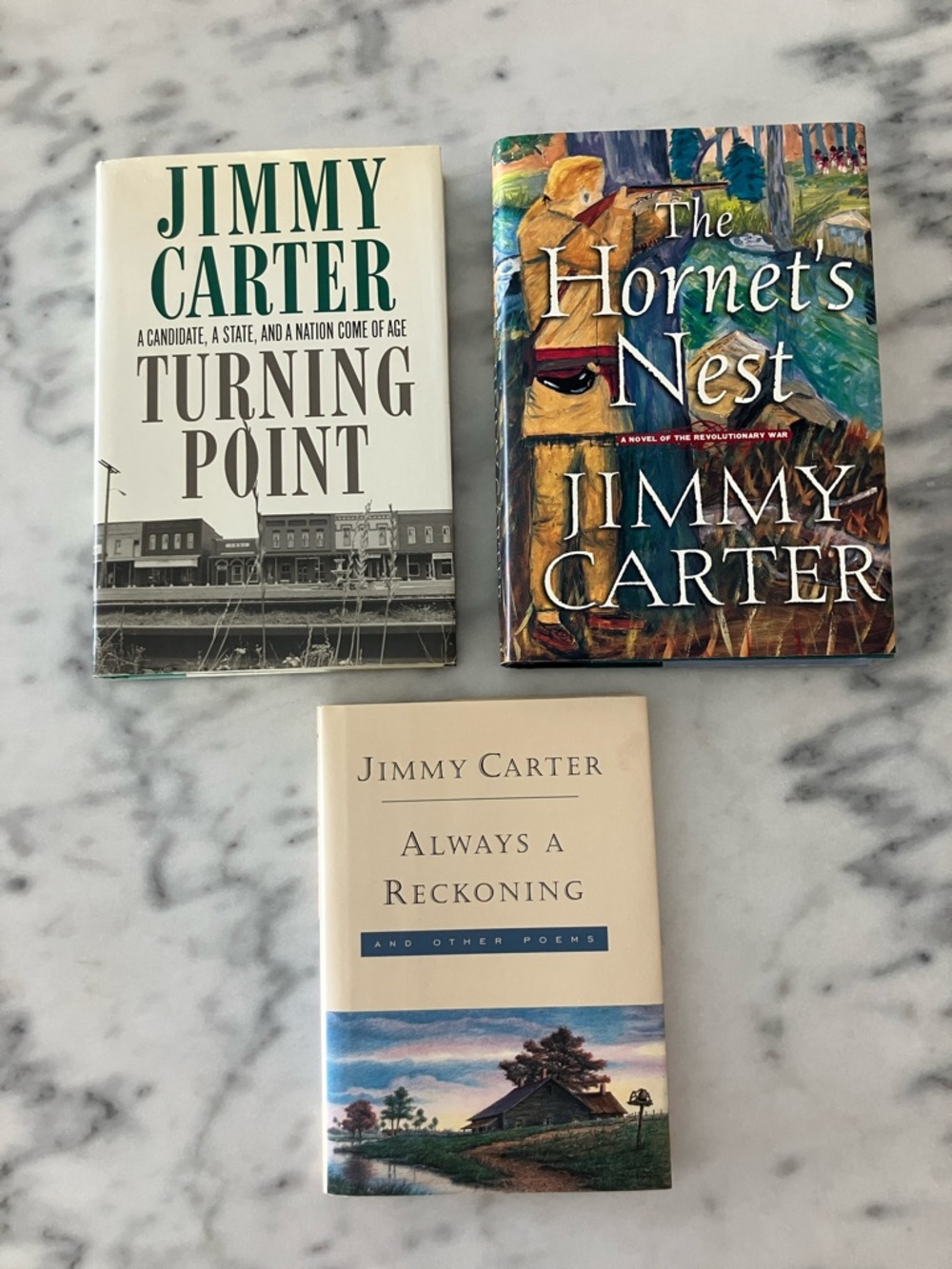 President Jimmy Carter books Hornet’s Nest Turning Point Always a Reckoning Poem